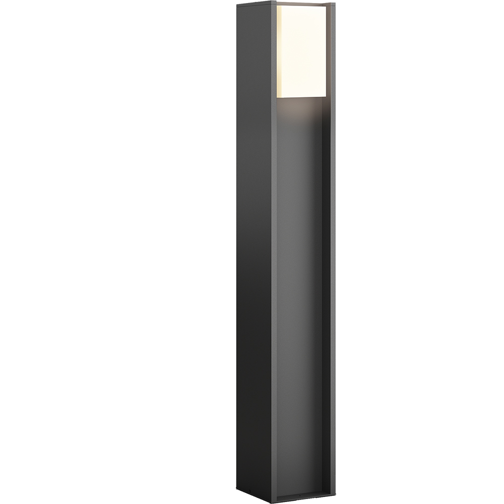 Stalp iluminat smart PHILIPS Hue Turaco, E27, 9W, 806lm, 2700K, IP44, negru