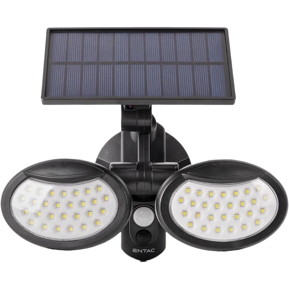 Lampa solara ENTAC, 10W, IP65, negru