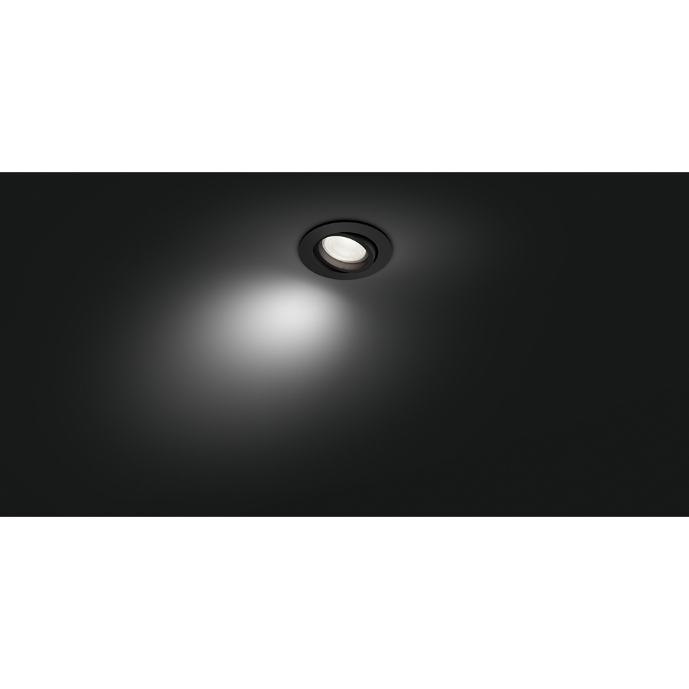 Spot LED Smart PHILIPS Hue Centura, 4.2W, 400lm, Wi-Fi, negru