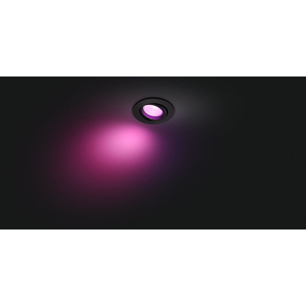 Spot LED Smart PHILIPS Hue Centura, 4.2W, 400lm, Wi-Fi, negru