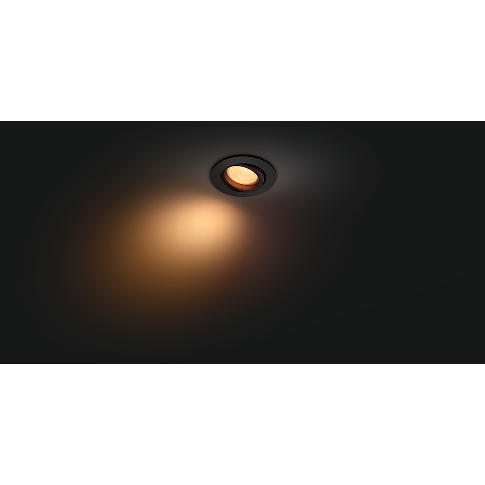 Spot LED Smart PHILIPS Hue Centura, 4.2W, 400lm, Wi-Fi, negru