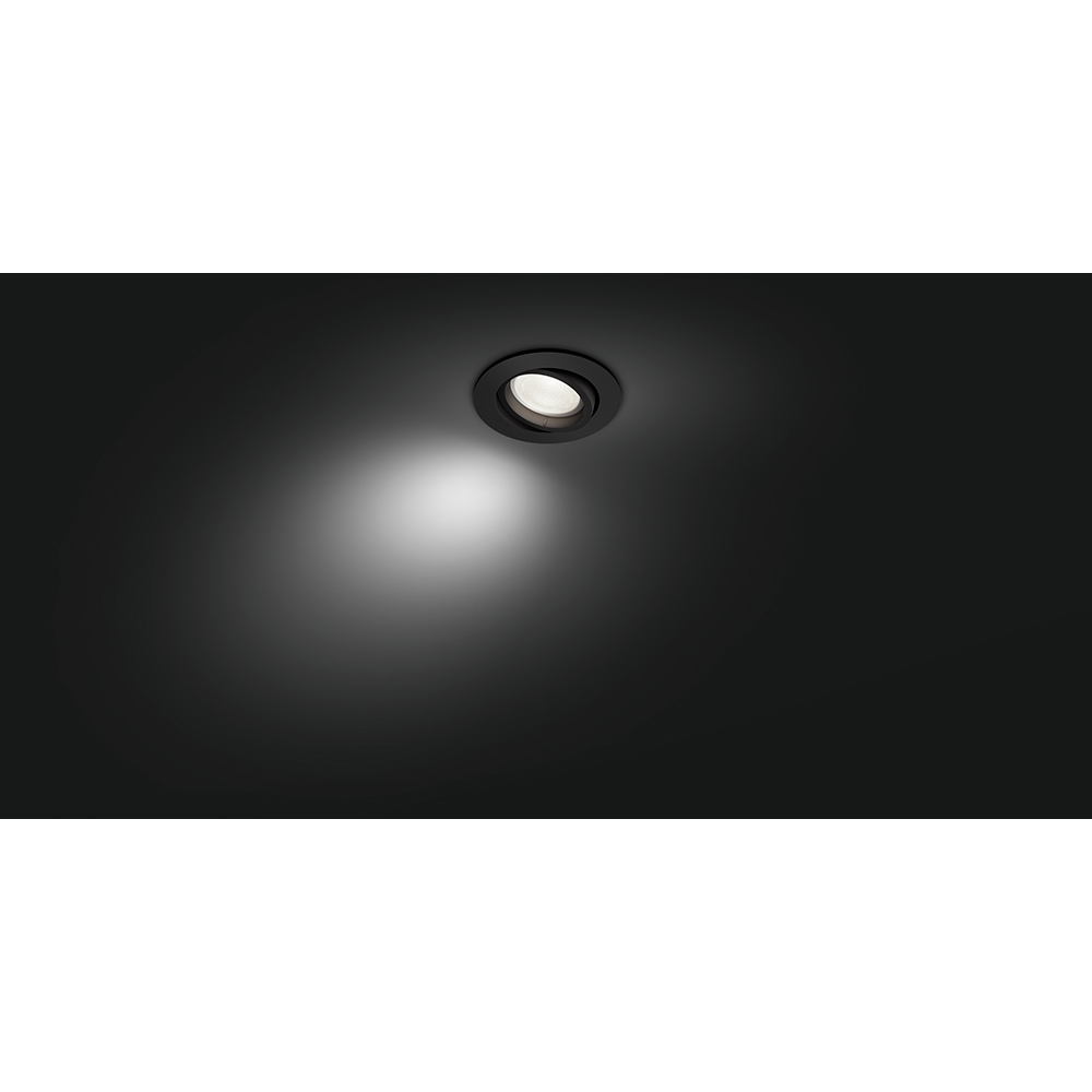Spot LED Smart PHILIPS Hue Centura, 4.2W, 400lm, Wi-Fi, negru