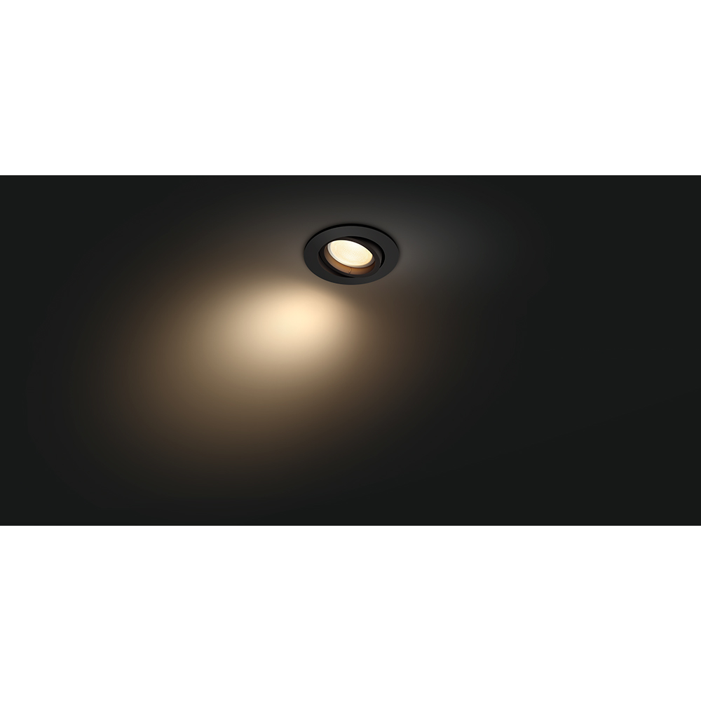 Spot LED Smart PHILIPS Hue Centura, 4.2W, 400lm, Wi-Fi, negru