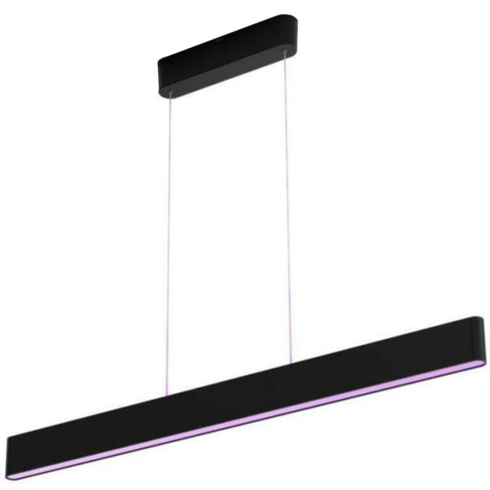 Lustra smart PHILIPS HUE Ensis, 79W, LED, RGB, negru