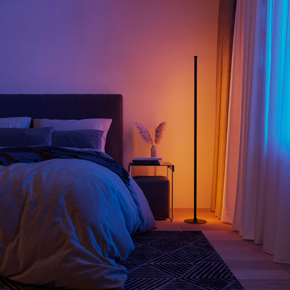 Lampa de podea HAMA 00176631, 8W, 360lm, Wi-Fi, alb