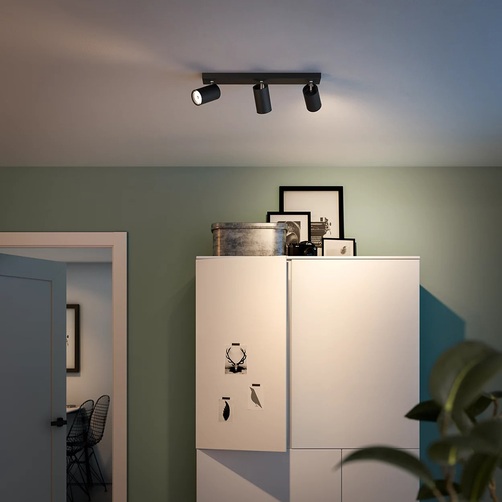 Spot PHILIPS myLiving Kosipo 8718696164921, 3 x 5.5W, negru 