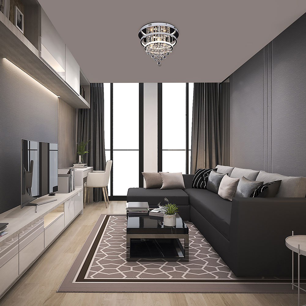 Plafoniera RABALUX Pallas, 32W, E14, IP20, Argintiu