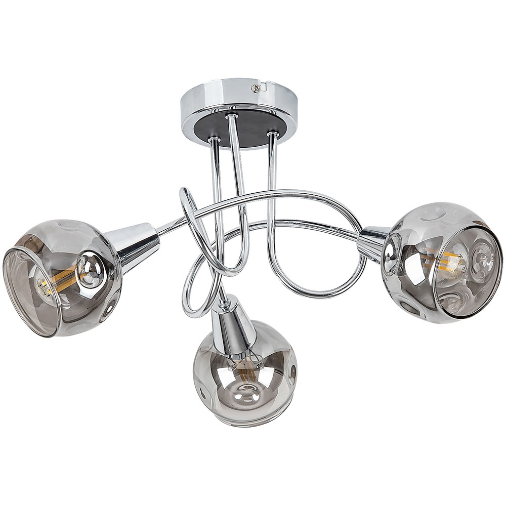 Plafoniera RABALUX Tamara, 40W, E14, IP20, Argintiu