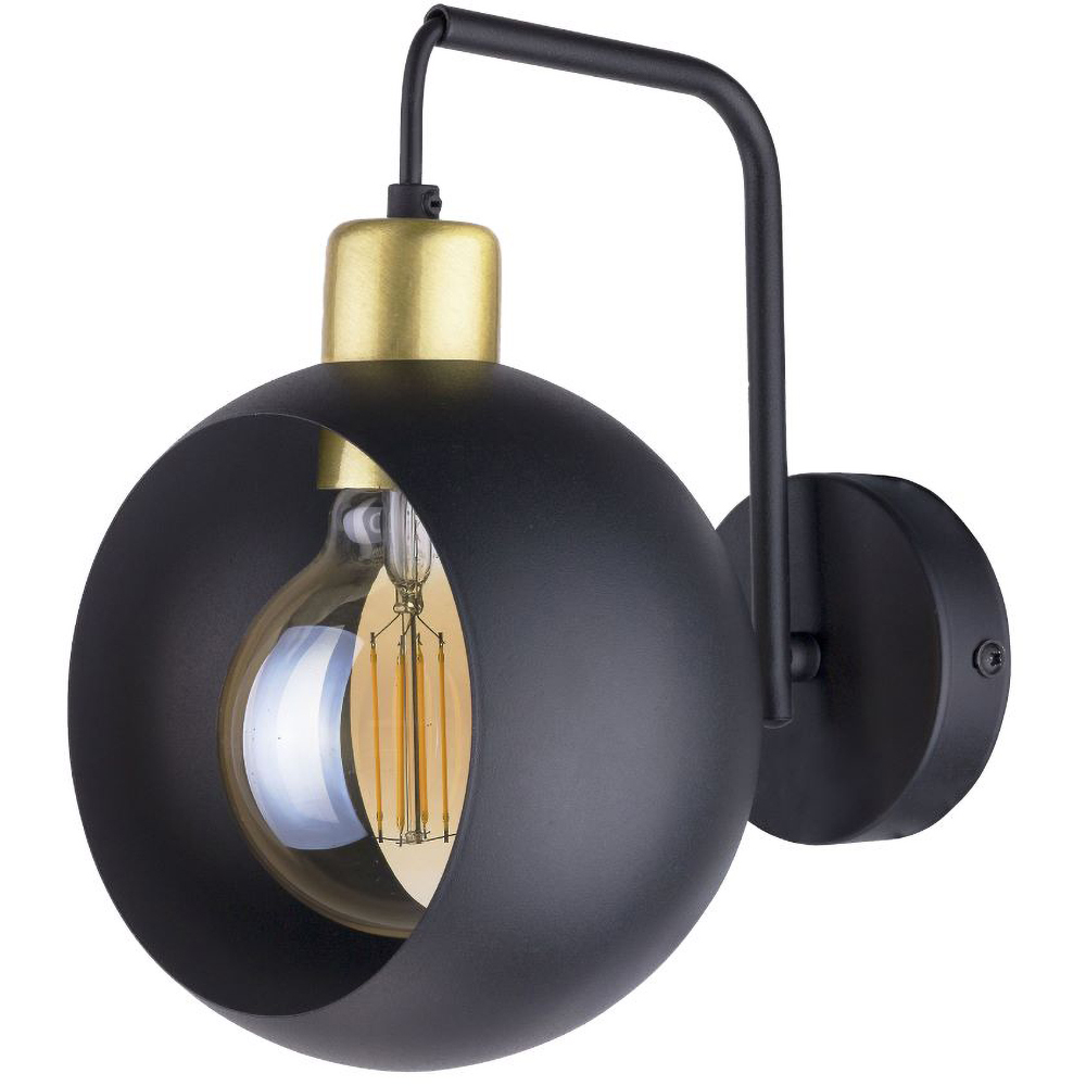 Aplica de perete ADVITI AD-LD-6224BE27M, E27, 15W, IP20, negru