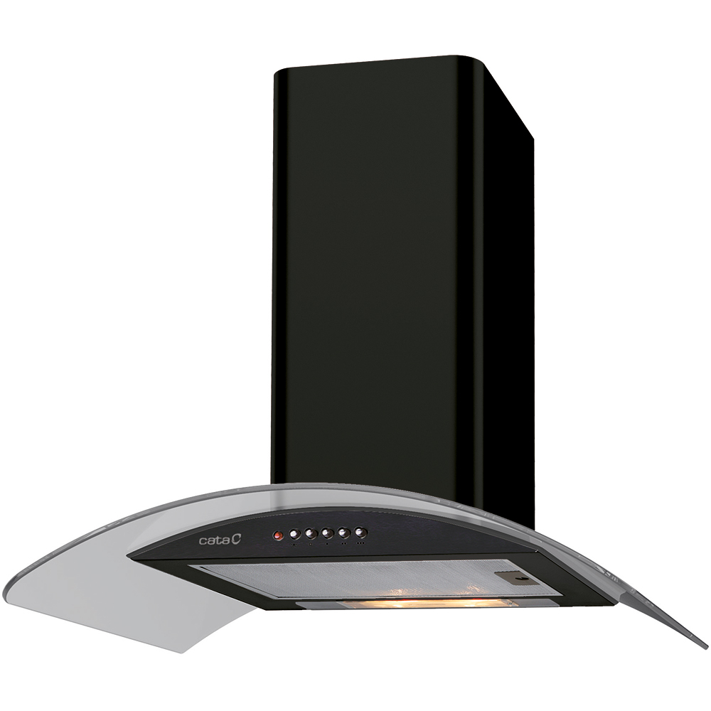Hota decorativa CATA CK 6000 BK, 1 motor, 380 m3/h, L 60 cm, negru
