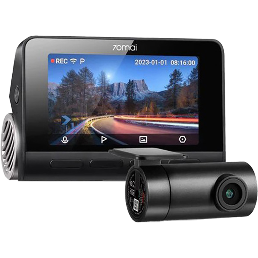 Camera auto duala DVR 70MAI A810S, 4K, GPS, HDR, negru
