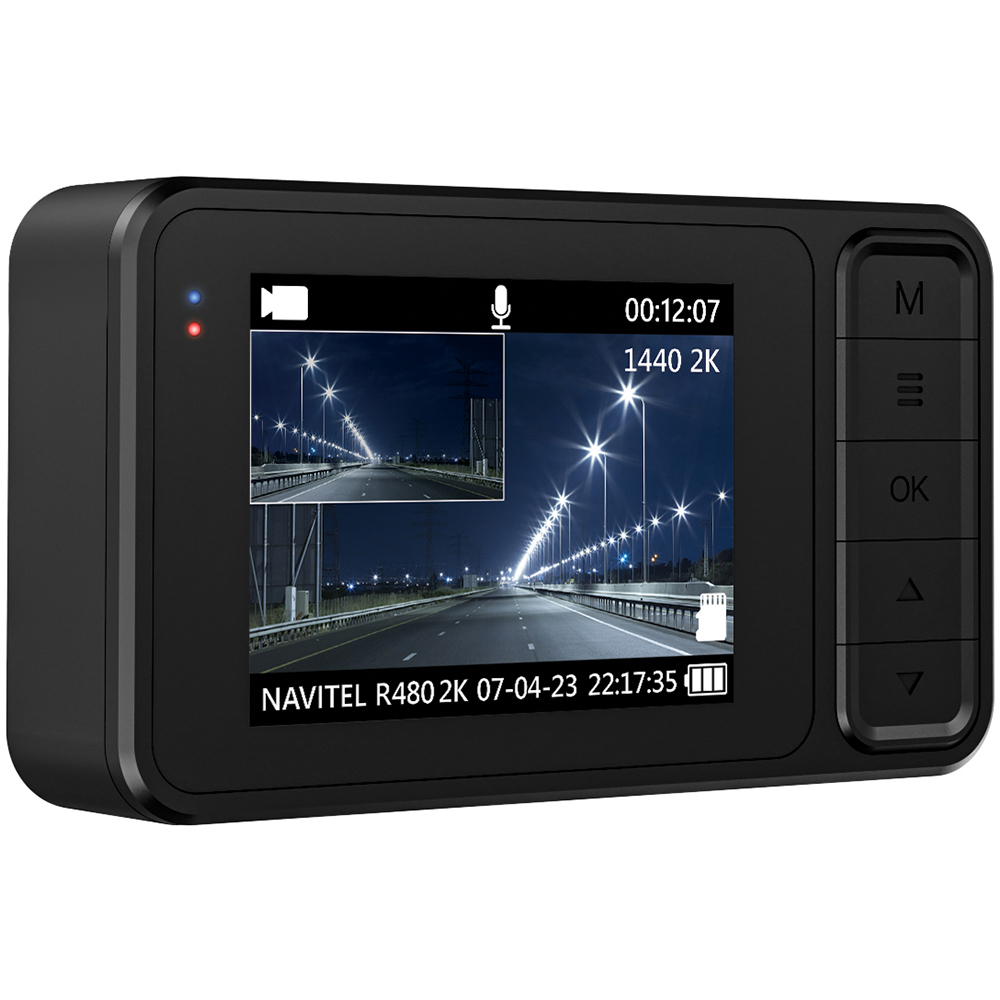 Camera auto duala DVR NAVITEL R480, 2", 2K, Night Vision, G-Senzor