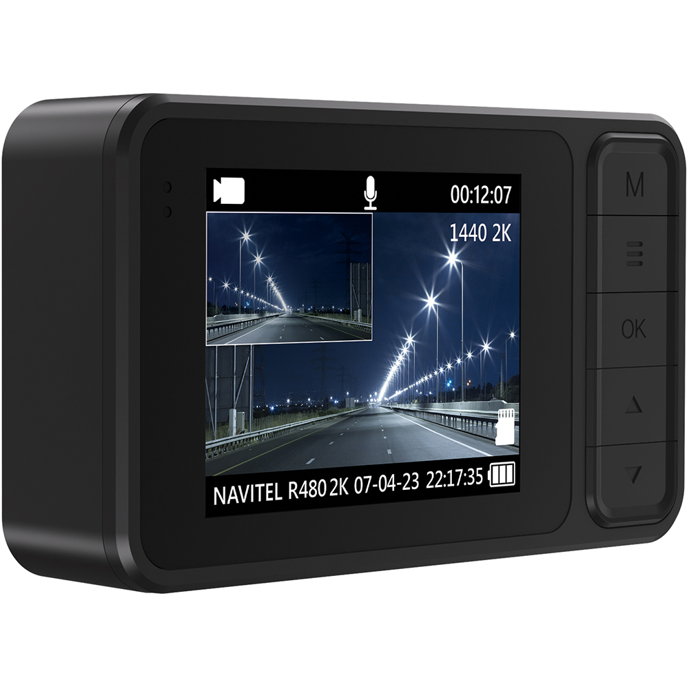 Camera auto duala DVR NAVITEL R480, 2", 2K, Night Vision, G-Senzor
