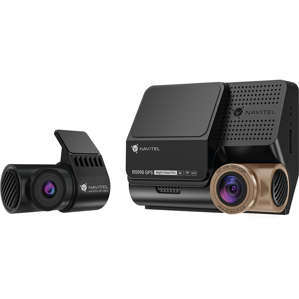 Camera auto duala DVR NAVITEL RS990 , 3", 4K, GPS, G-Senzor