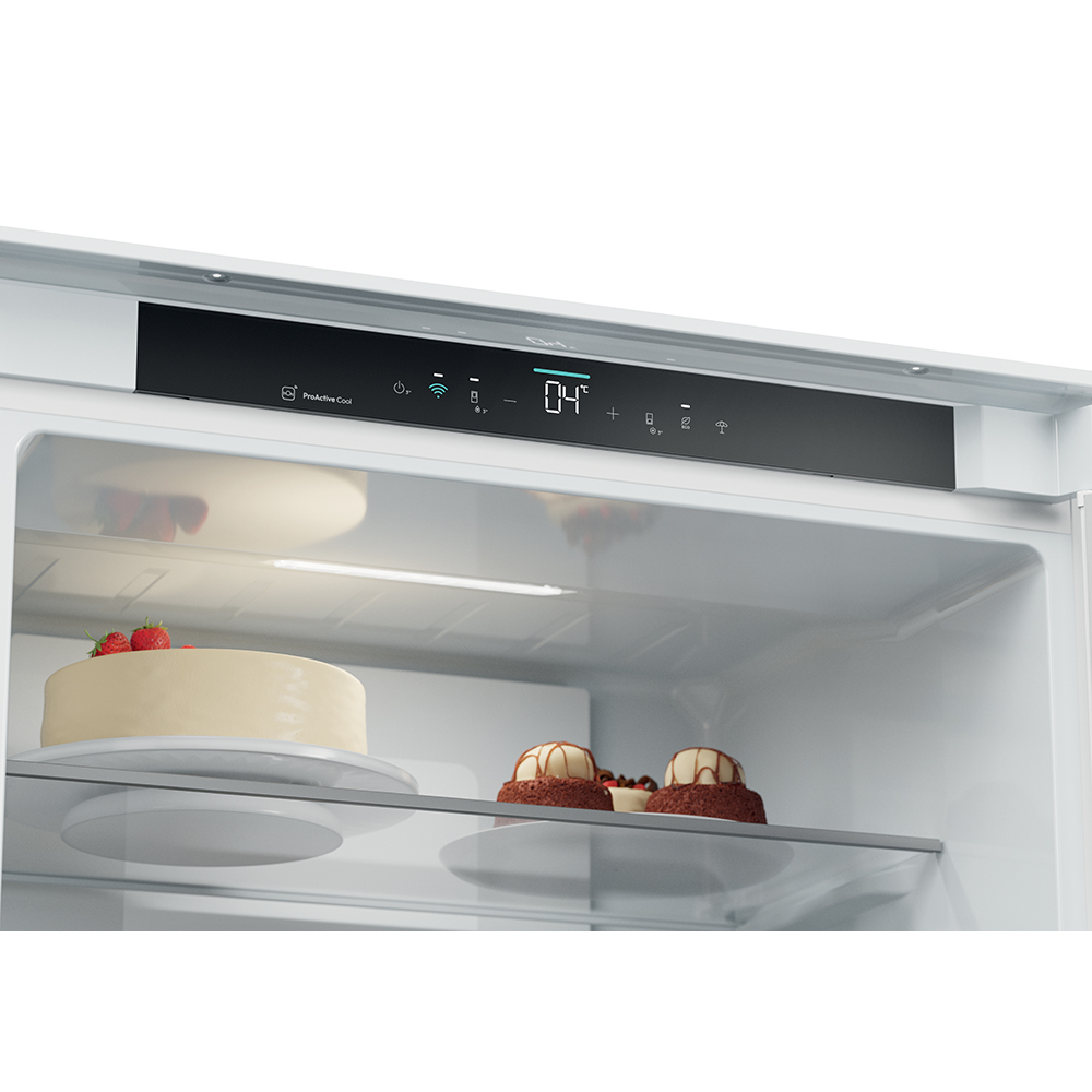 Combina frigorifica incorporabila CANDY CNBQT3719EW, Total No Frost, 382 l, H 193.5 cm, Clasa E, Wi-Fi