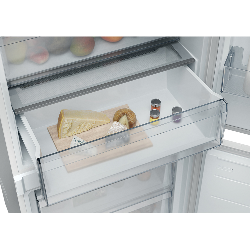 Combina frigorifica incorporabila CANDY CNBQT3719EW, Total No Frost, 382 l, H 193.5 cm, Clasa E, Wi-Fi