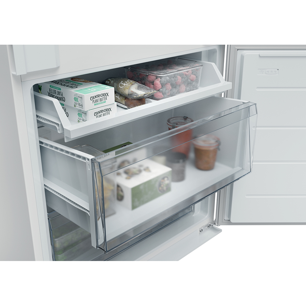 Combina frigorifica incorporabila CANDY CNBQT3719EW, Total No Frost, 382 l, H 193.5 cm, Clasa E, Wi-Fi