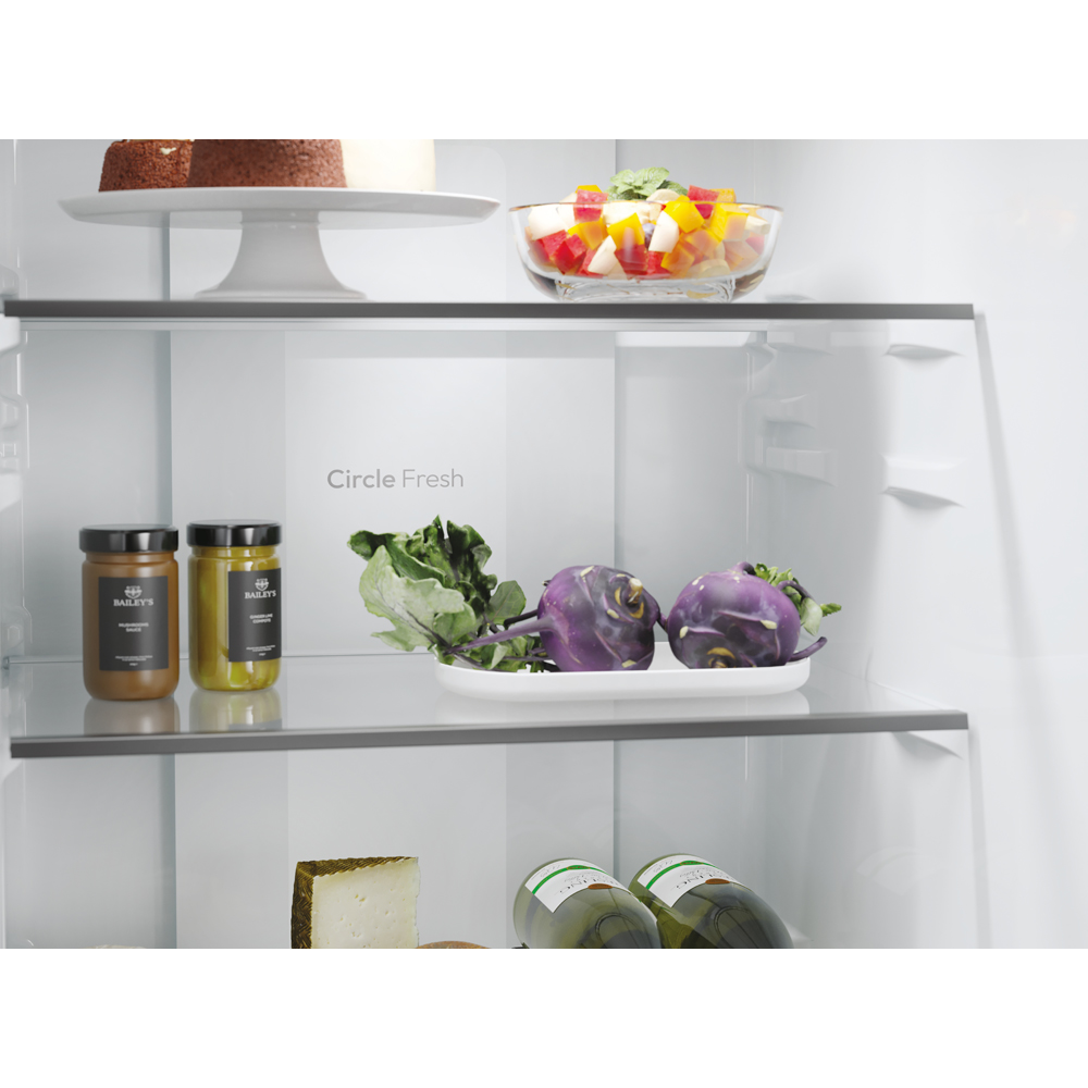 Combina frigorifica CANDY CNCQ2T518EX, No Frost, 279 l, H 182 cm, Clasa E, inox
