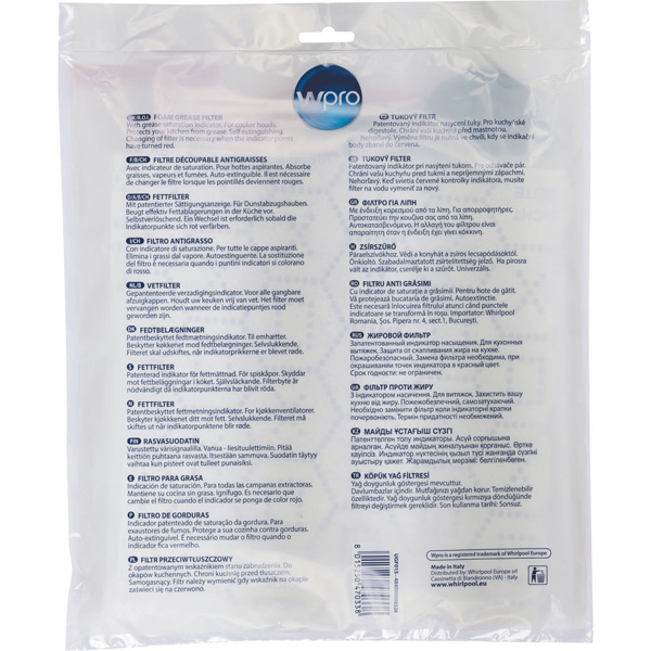 Filtru universal grasime WPRO 08526, 47 x 97 cm