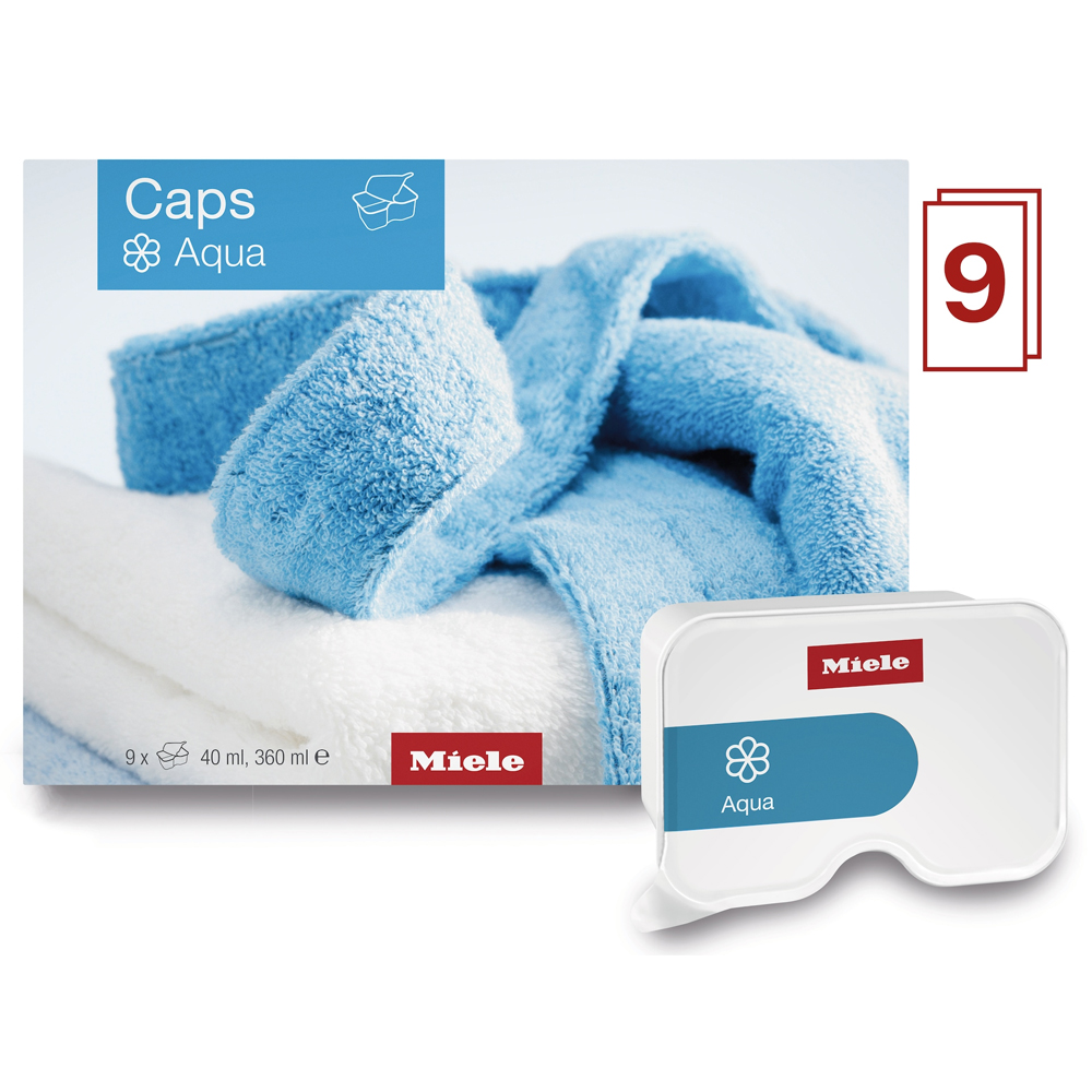 Pachet capsule balsam MIELE Aqua, 9 x 40ml