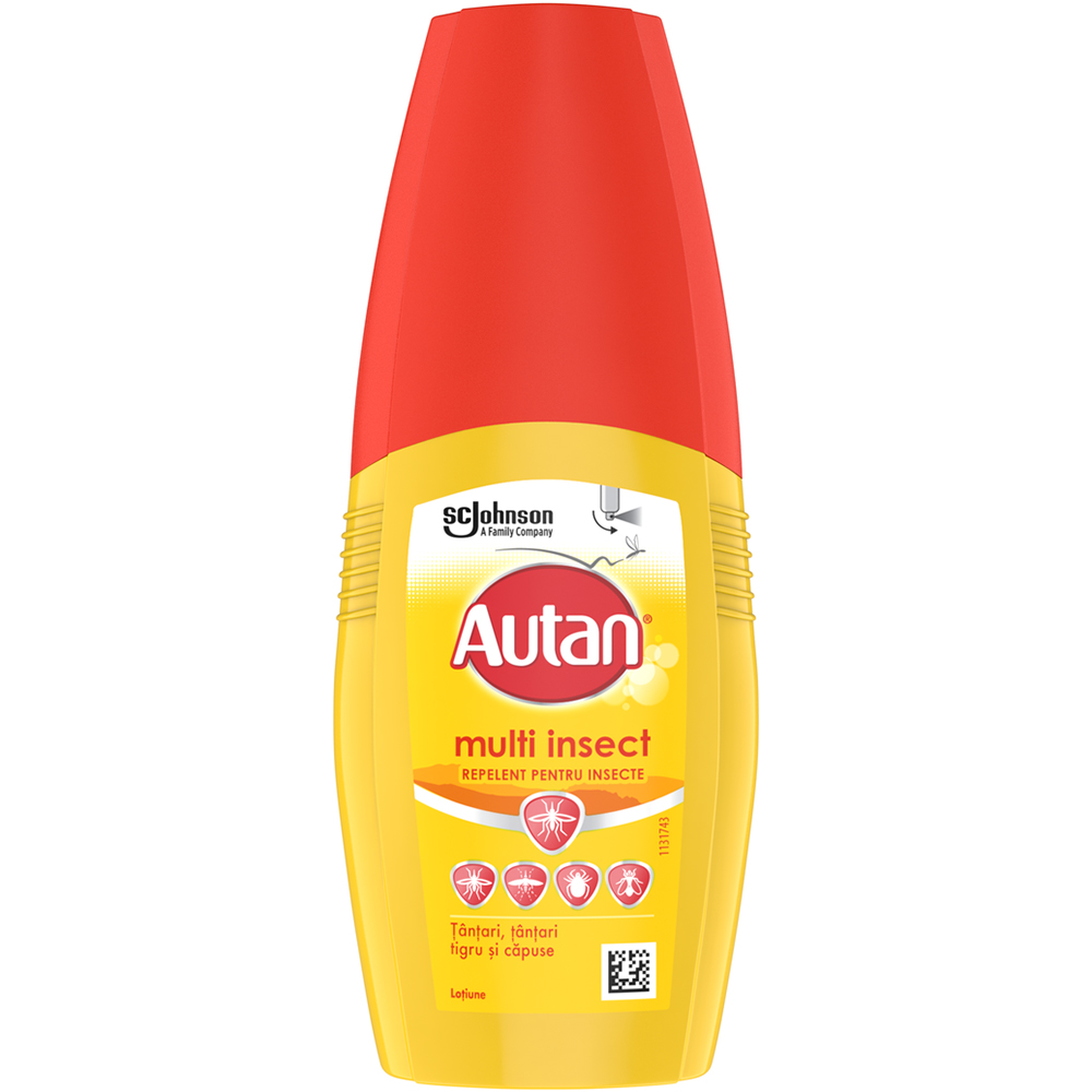 Lotiune repelenta anti-insecte AUTAN Multi-Insect, 100 ml 