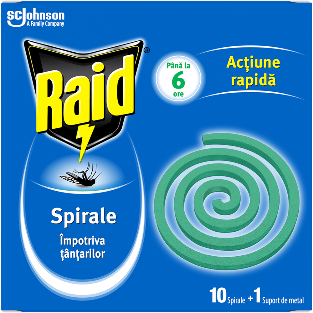 Spirale anti-tantari RAID, 10 buc