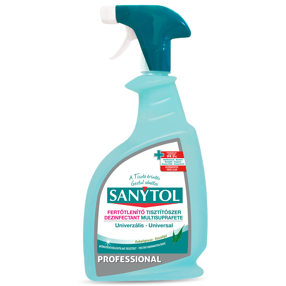 Dezinfectant universal multisuprafete SANYTOL Professional, Eucalipt, 750 ml