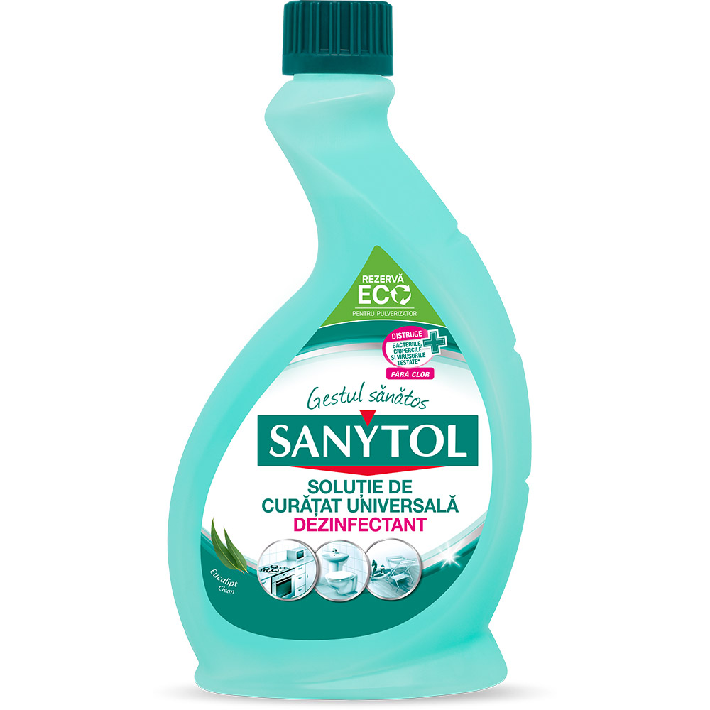 Rezerva solutie dezinfectanta SANYTOL Eucalipt, 500 ml