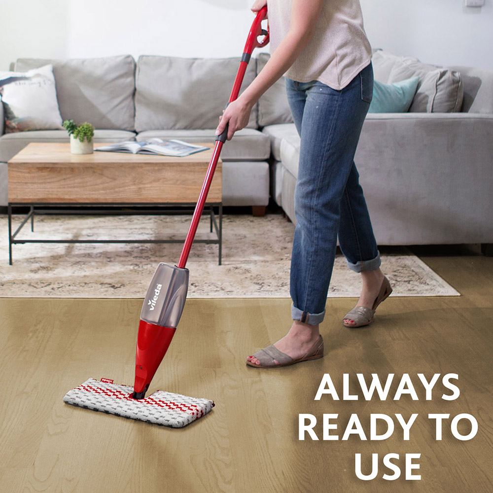 Mop plat VILEDA 1-2 Spray Max, rosu
