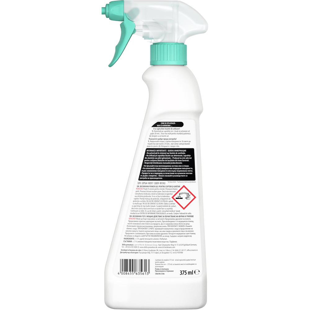 Solutie de curatat cuptoare DR.BECKMANN, 375 ml