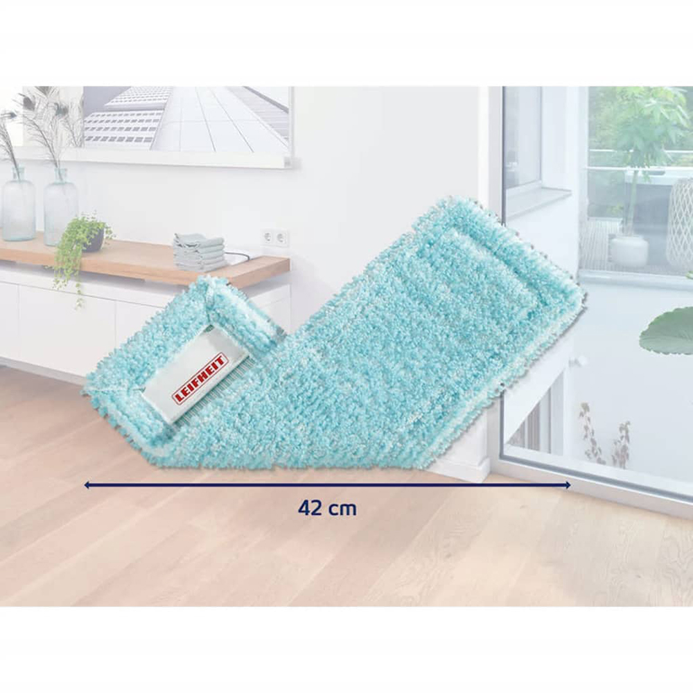 Rezerva mop plat LEIFHEIT Profi Super Soft, 42 cm, turcoaz