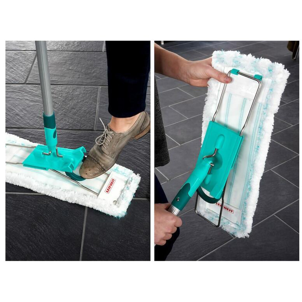 Rezerva mop plat LEIFHEIT Micro Duo, 42 cm, alb