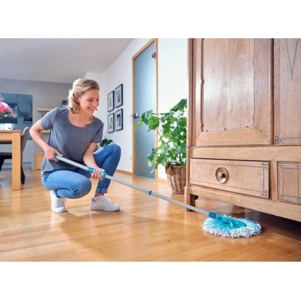 Set galeata cu storcator + mop + maner LEIFHEIT Ergo, verde