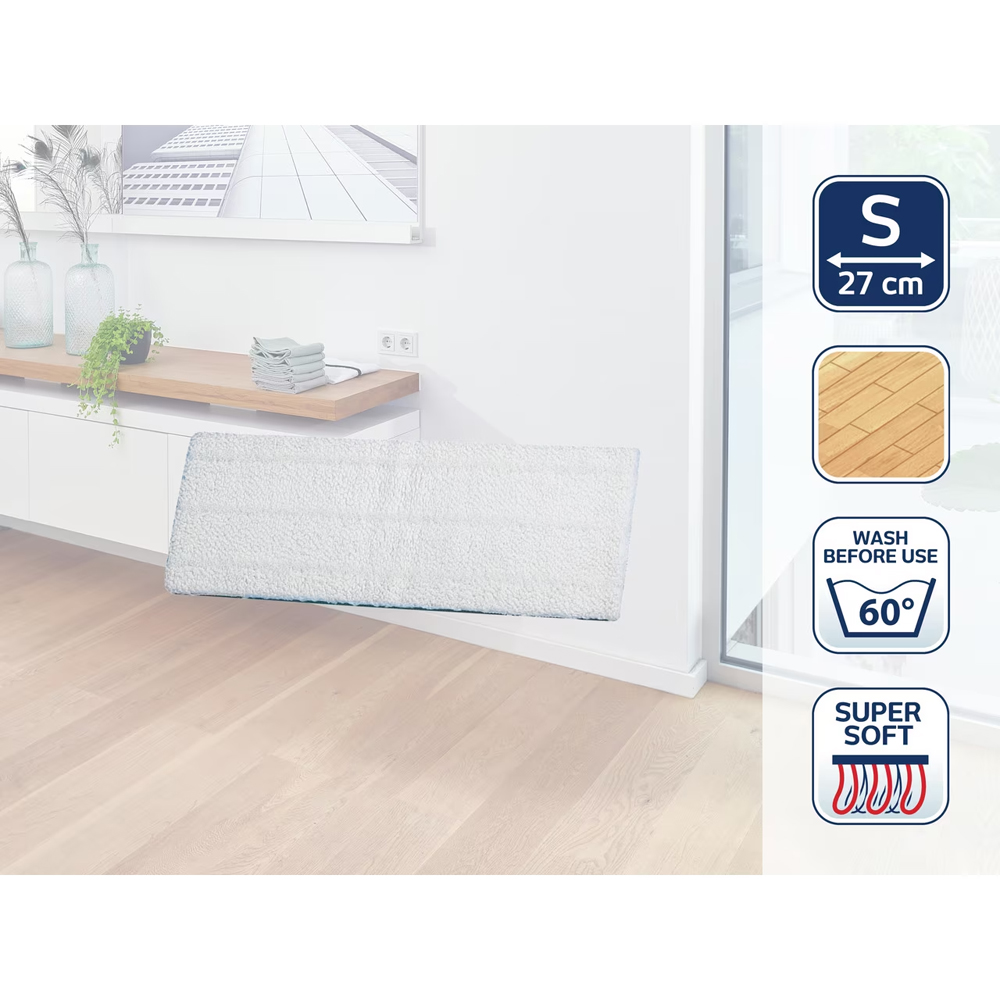 Rezerva mop LEIFHEIT Picobello Super Soft S, 27 cm, alb