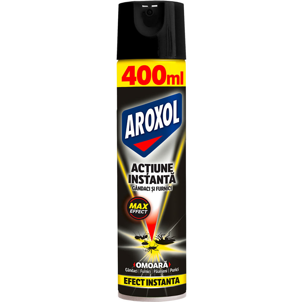 Spray actiune instanta impotriva gandacilor si furnicilor AROXOL, 400 ml