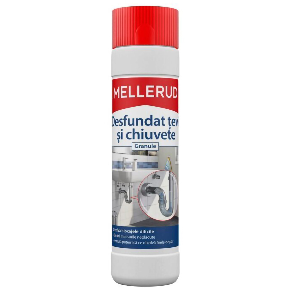 Granule pentru desfundat tevi MELLERUD, 600g