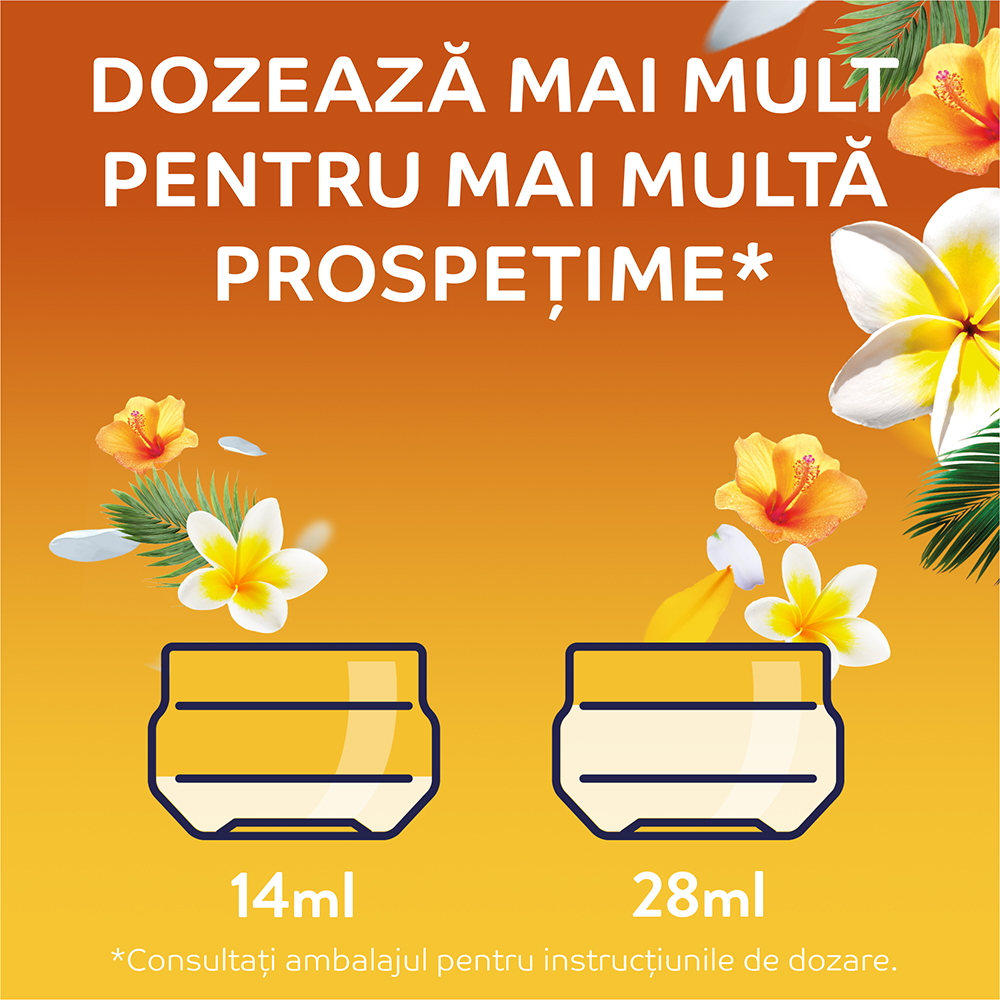 Balsam de rufe LENOR Fresh Air, Tropical Sunset, 700 ml, 50 spalari