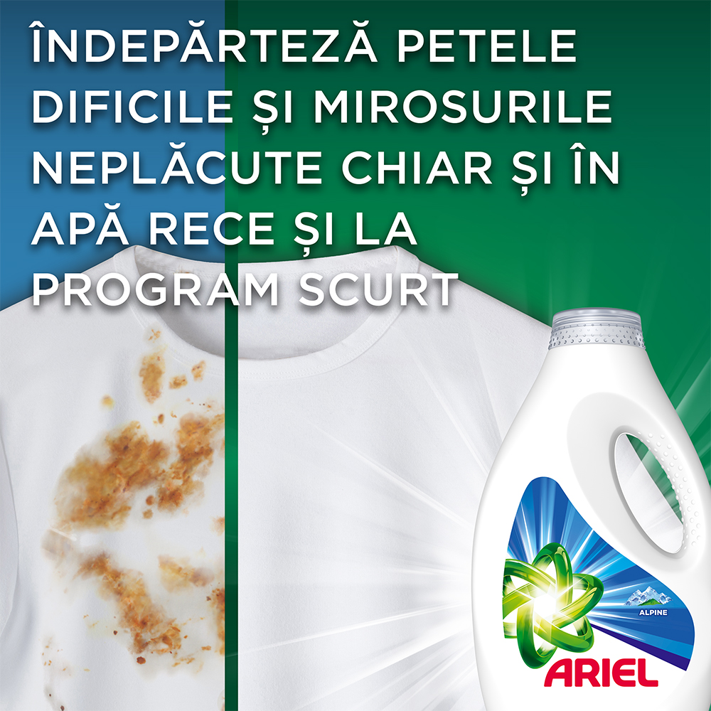 Detergent lichid ARIEL Alpine, 2.7 l, 60 spalari