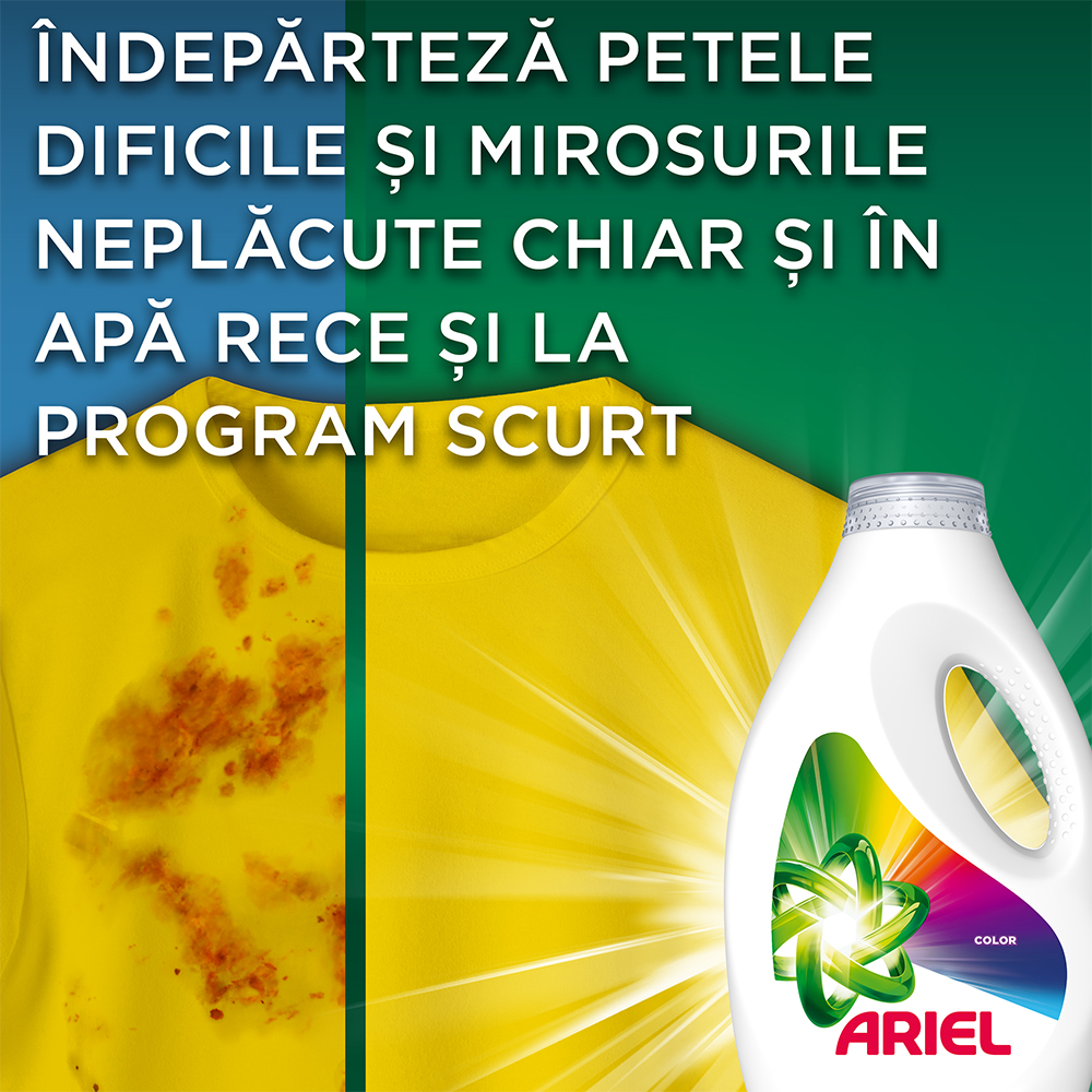 Detergent lichid ARIEL Color, 2 x 3.15l, 140 spalari