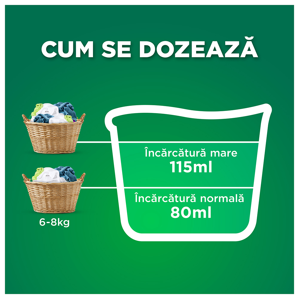 Detergent lichid ARIEL Alpine, 3.6 l, 80 spalari