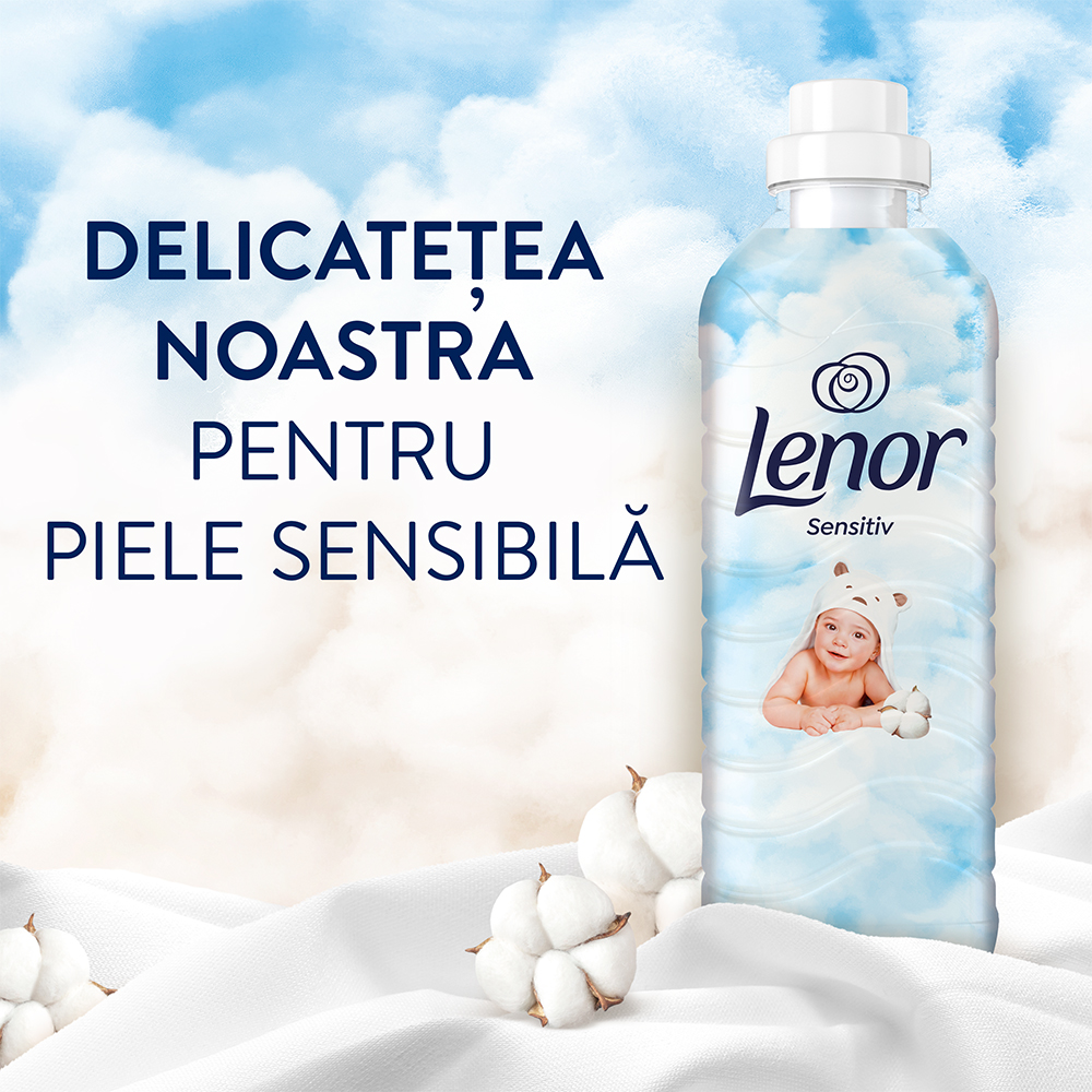 Balsam de rufe LENOR Sensitive Cotton Fresh, 1.239L, 59 spalari