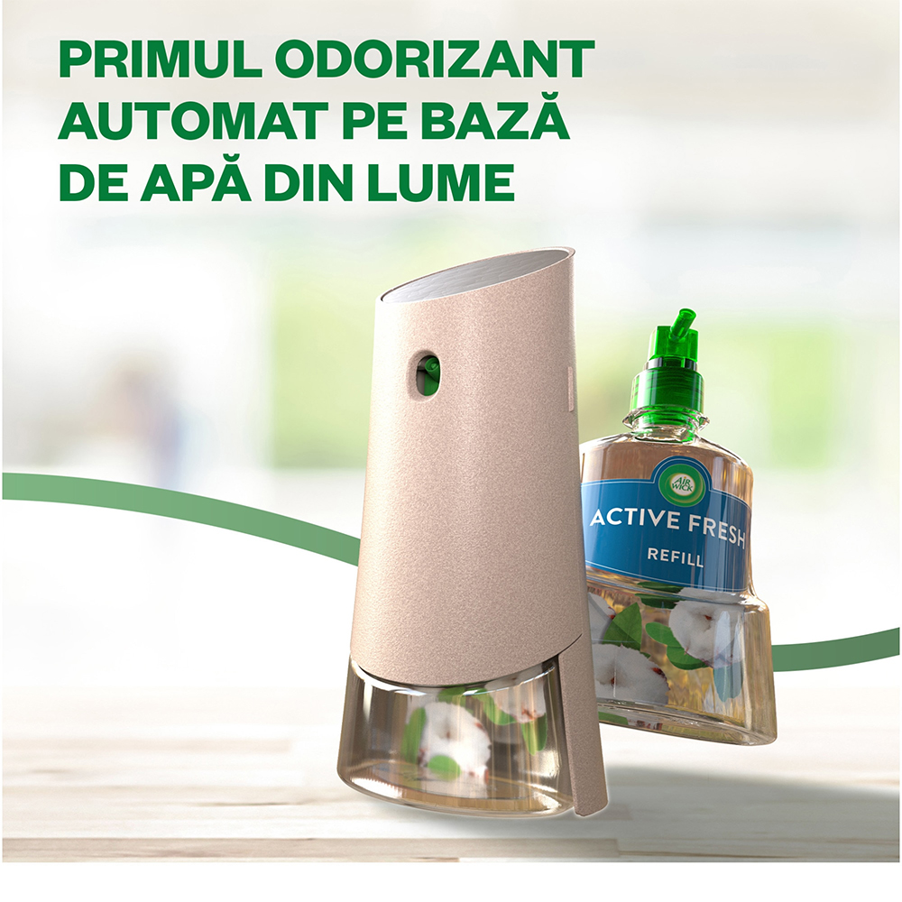 Rezerva odorizant de camera spray automat fara aerosoli AIR WICK Naturmatic, Grepfrut si Flori de portocal, 228 ml