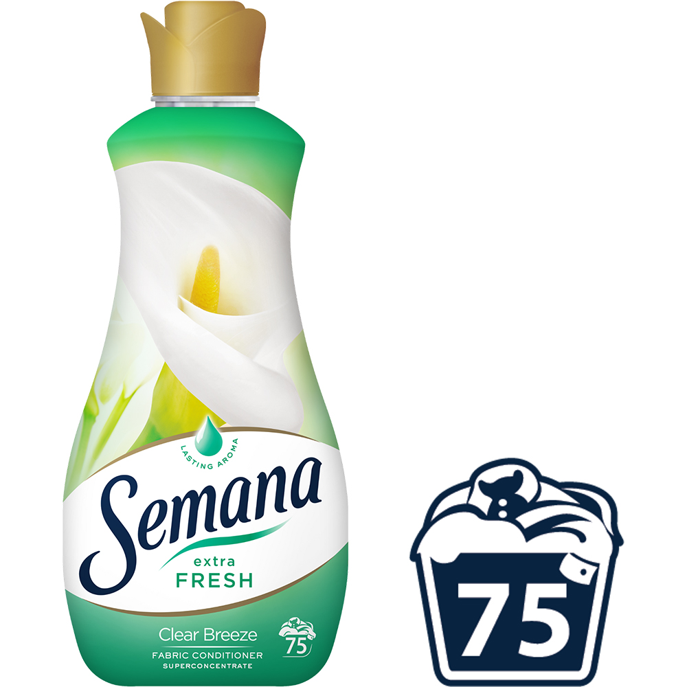 Balsam de rufe SEMANA Extra Fresh Clear Breeze, 1.5 l, 75 spalari