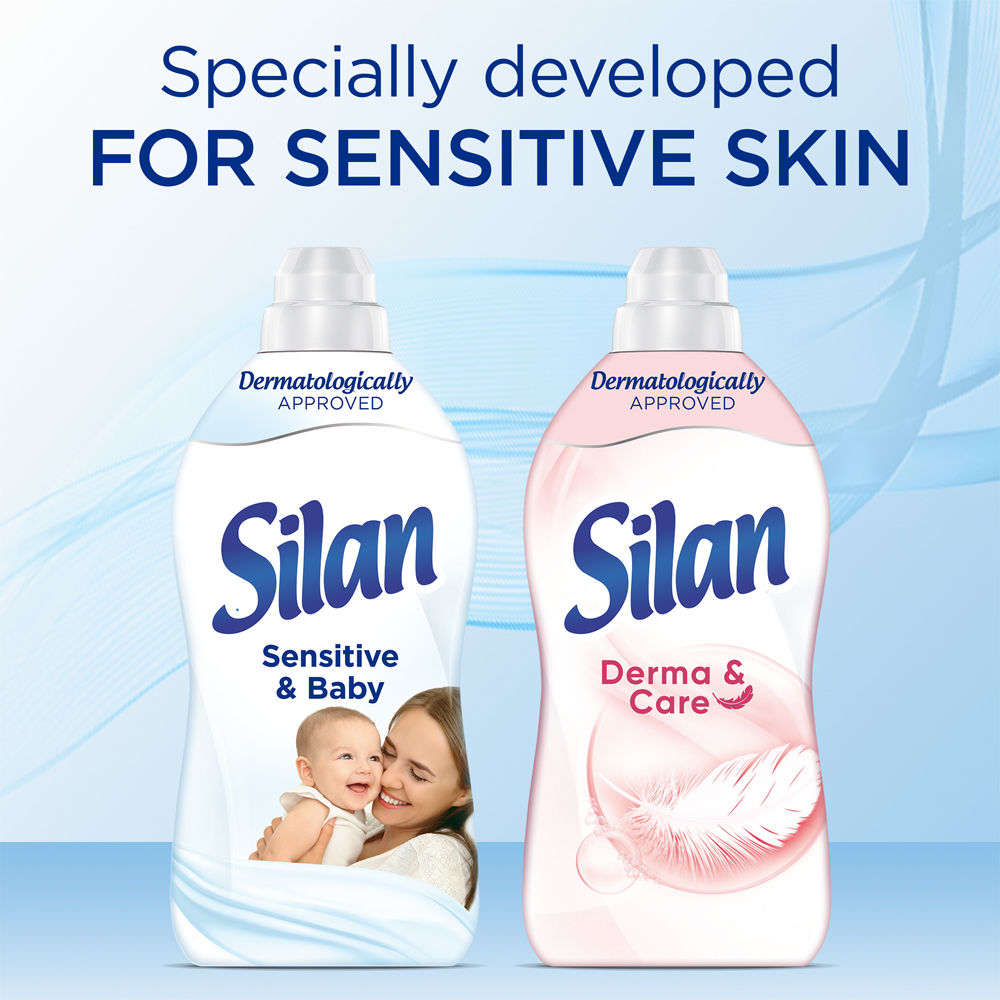 Balsam de rufe SILAN Sensitive & Baby, 1.408 l, 64 spalari