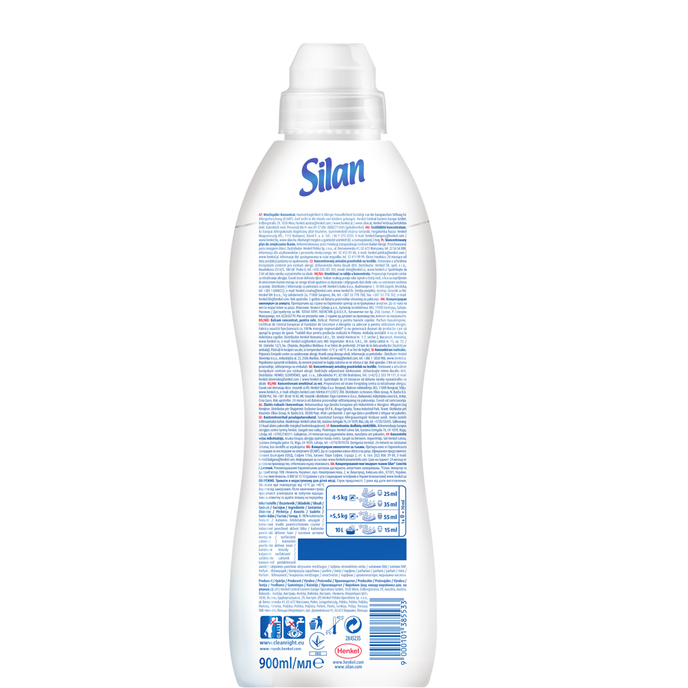 Balsam de rufe SILAN Sensitive & Baby, 1.408 l, 64 spalari