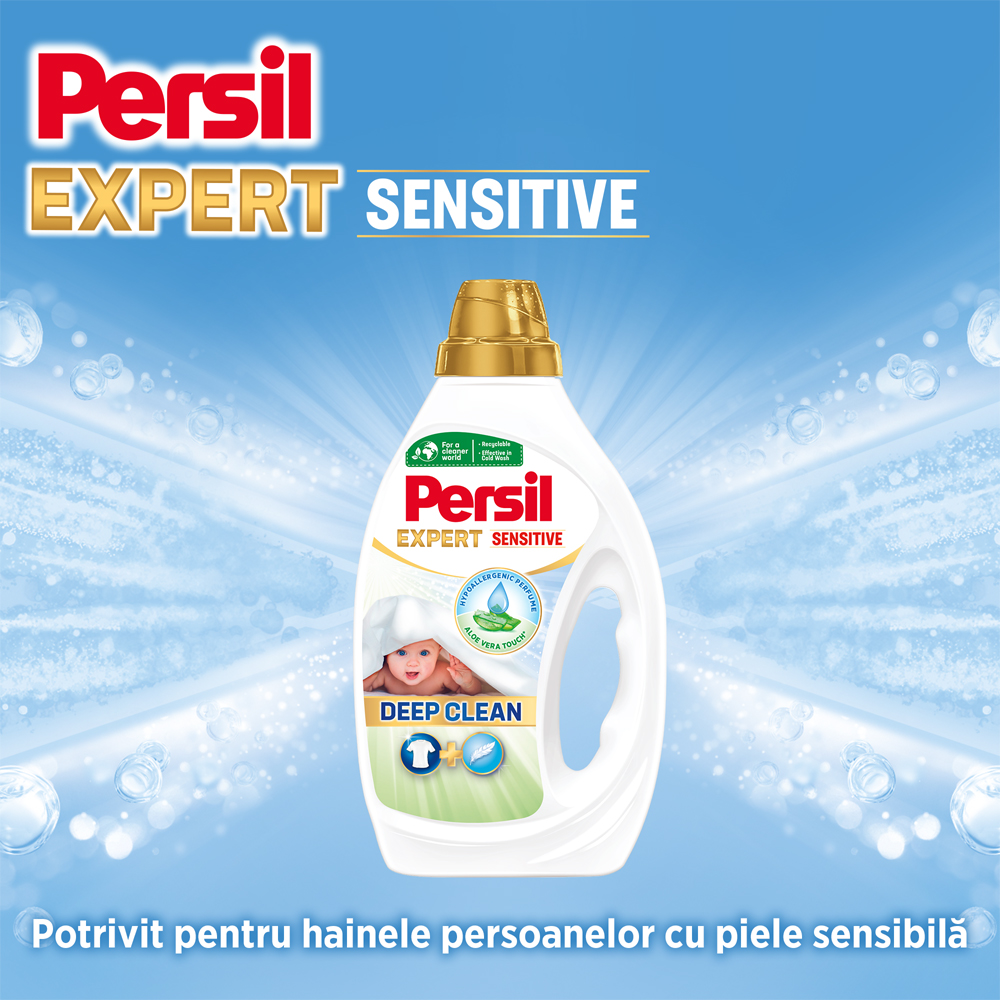 Detergent lichid PERSIL Deep Clean Expert Sensitive, 2.25 l, 50 spalari