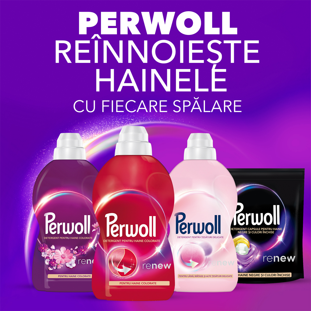 Detergent lichid PERWOLL Renew Color, 3 l, 60 spalari