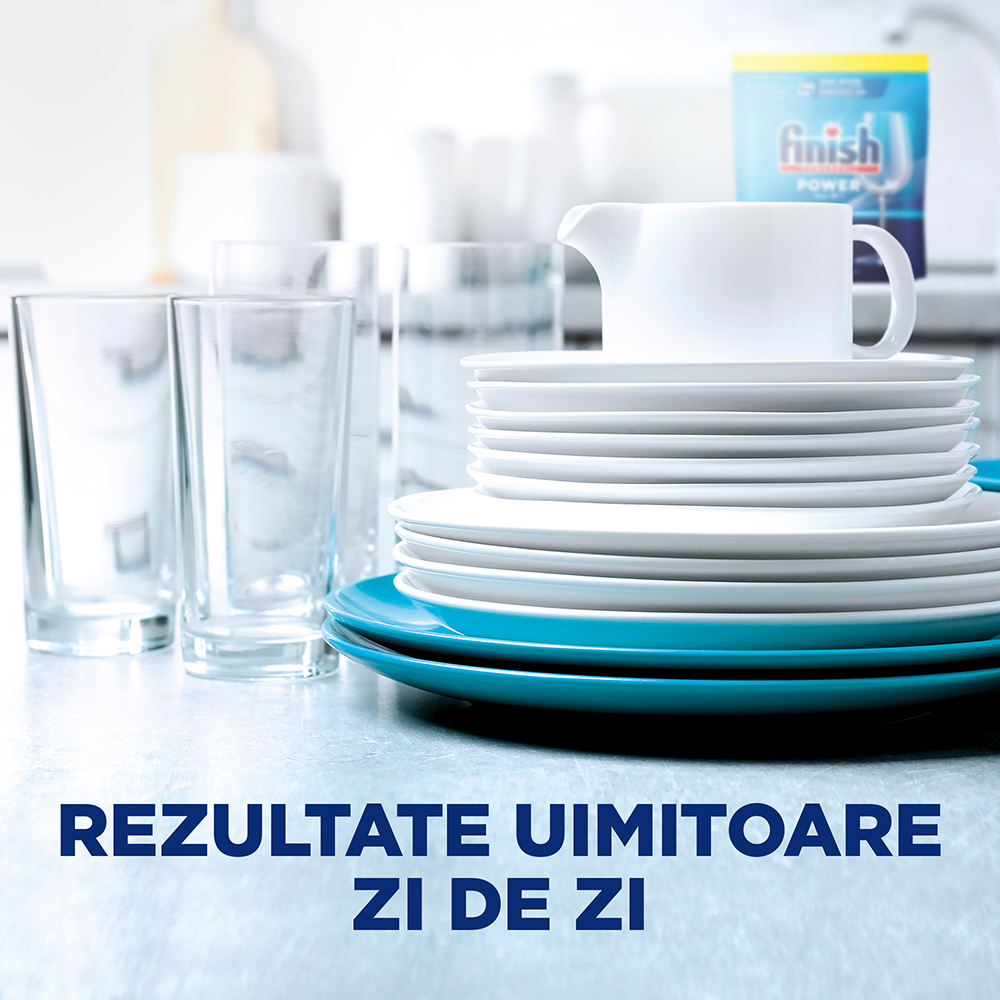 Detergent pentru masina de spalat vase FINISH Power All in One, 80 tablete