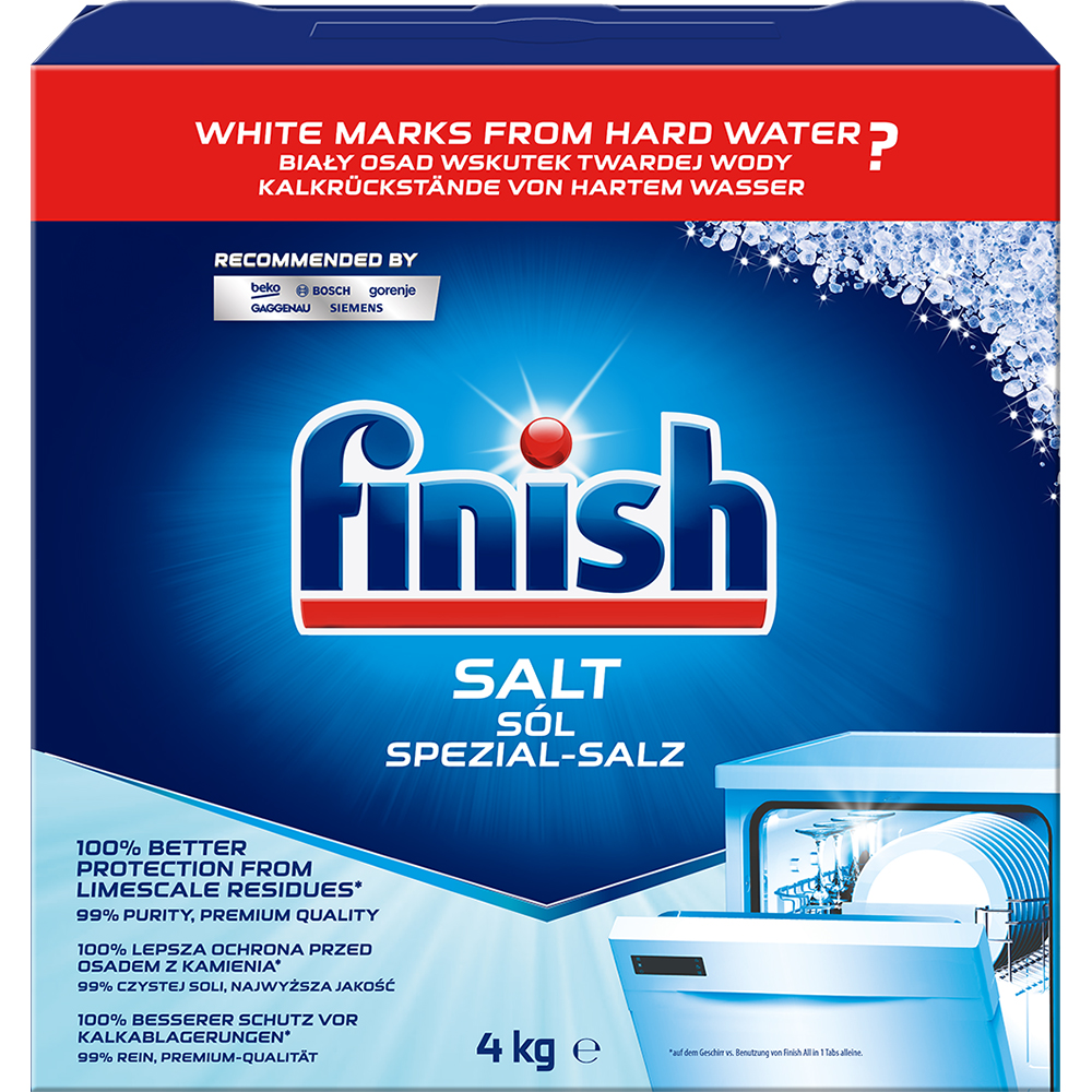Sare pentru masina de spalat vase FINISH, 4 kg