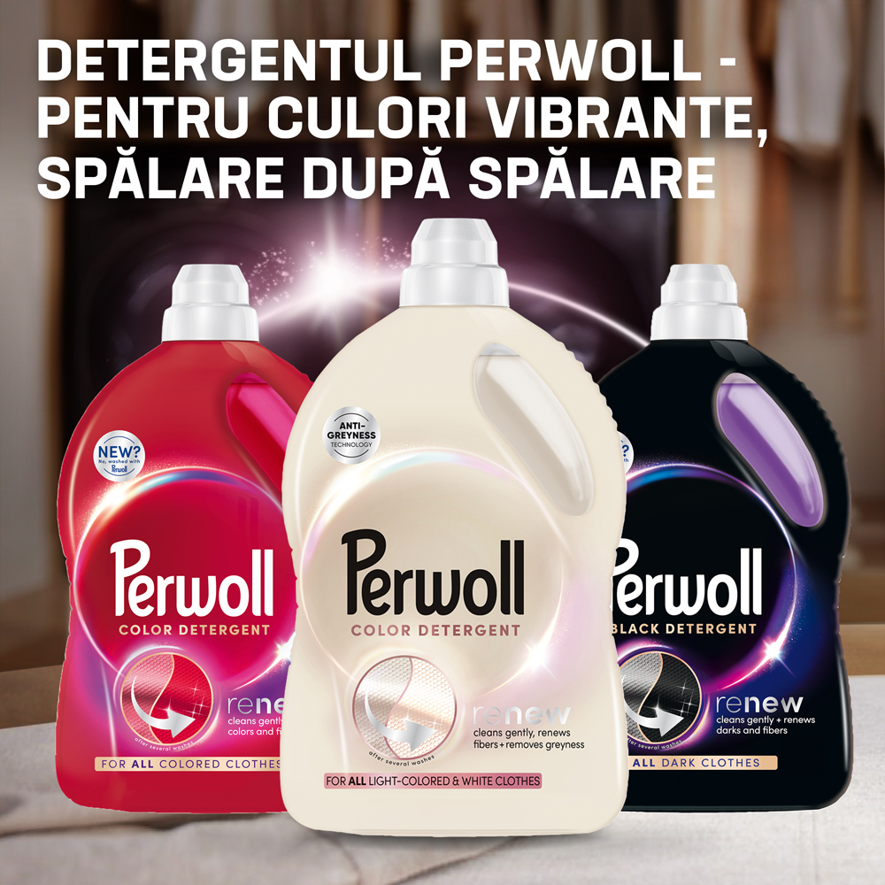 Detergent lichid PERWOLL Renew, Light Colors & White, 2 l, 40 spalari